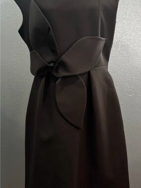 Ted Baker Elegant Black Sleeveless Dress with Bow Detail
*See updated photos